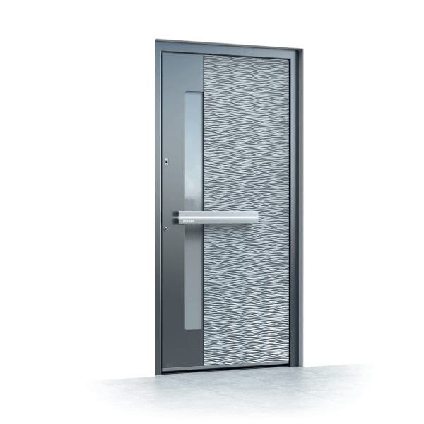 Puertas de entrada de aluminio modernas 0167
